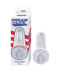 Dream-Lite Crystal Vagina Masturbator Clear
