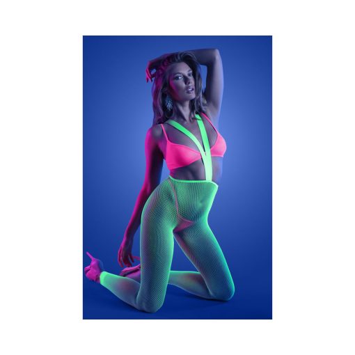 Fantasy Lingerie Glow Come Alive Set Neon Green O/S - Image 2