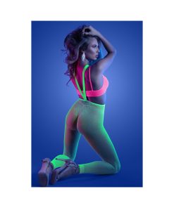Fantasy Lingerie Glow Come Alive Set Neon Green O/S