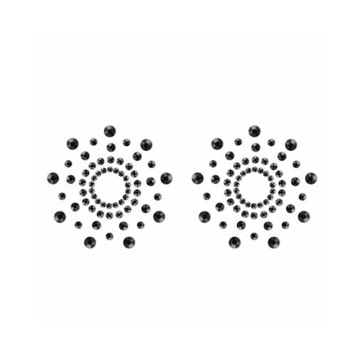 Bijoux Indiscrets Mimi Rhinestone Pasties Circles Black - Image 2
