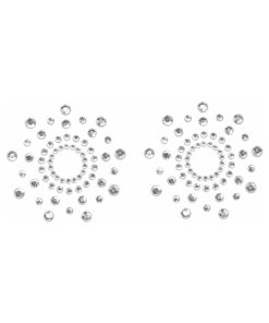 Bijoux Indiscrets Mimi Rhinestone Pasties Circles Crystal Clear
