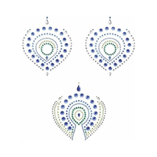 Bijoux Indiscrets Flamboyant Rhinestone Body Decorations Blue/Green - Image 2