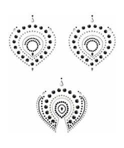 Bijoux Indiscrets Flamboyant Rhinestone Body Decorations Black/Silver