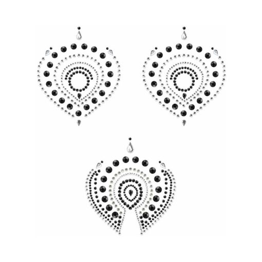 Bijoux Indiscrets Flamboyant Rhinestone Body Decorations Black/Silver - Image 2