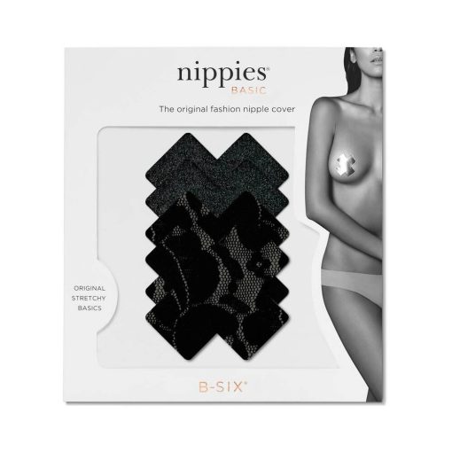 Nippies Basic Black Crosses Pasties Size B - Image 2