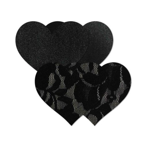 Nippies Basic Black Hearts Pasties Size C - Image 3