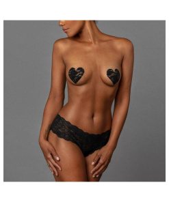 Nippies Basic Black Hearts Pasties Size C