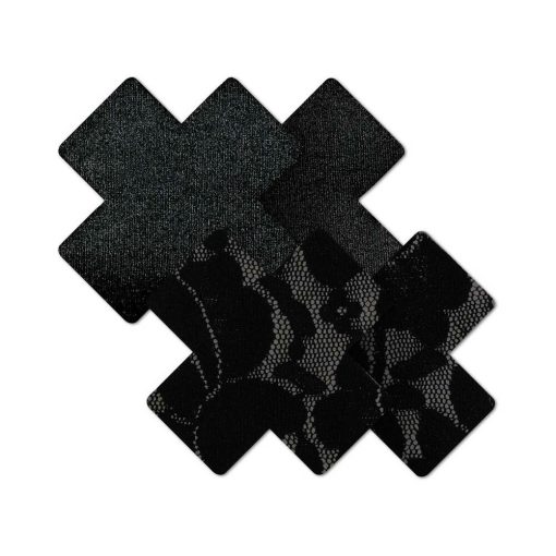 Nippies Basic Black Crosses Pasties Size C - Image 3