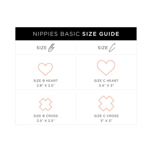Nippies Basic Black Crosses Pasties Size C - Image 4