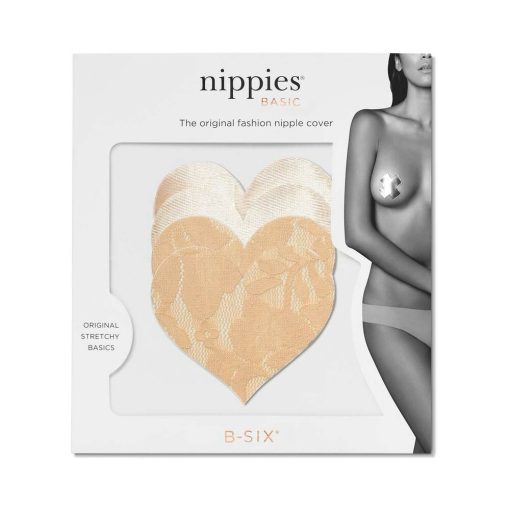 Nippies Basic Creme Hearts Pasties Size B - Image 2