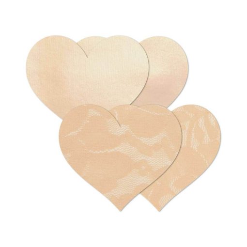 Nippies Basic Creme Hearts Pasties Size B - Image 3