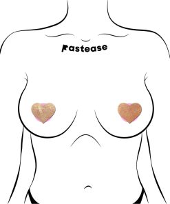 Pastease Petites Liquid Hearts Pasties Rose Gold 2-Pack