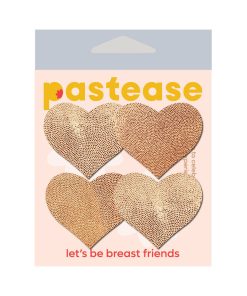 Pastease Petites Liquid Hearts Pasties Rose Gold 2-Pack