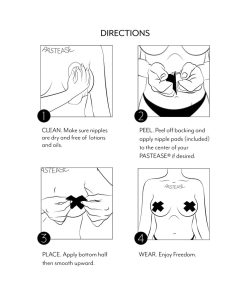 Pastease Hands Pasties Black
