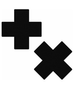 Pastease Crosses Pasties Black