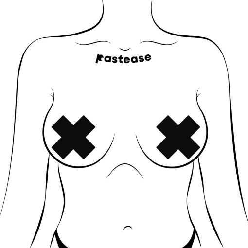 Pastease Crosses Pasties Black - Image 2