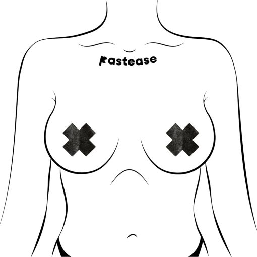 Pastease Petites Crosses Pasties Black - Image 2