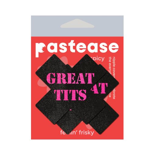 Pastease 'Great Tits' Crosses Pasties Black/Pink - Image 4