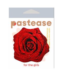 Pastease Glitter Blooming Rose Pasties Red