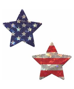 Pastease Glitter Stars & Stripes Patriotic Star Pasties