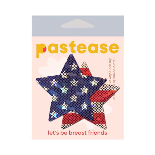 Pastease Glitter Stars & Stripes Patriotic Star Pasties - Image 4