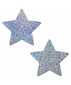 Pastease Glitter Star Pasties Silver