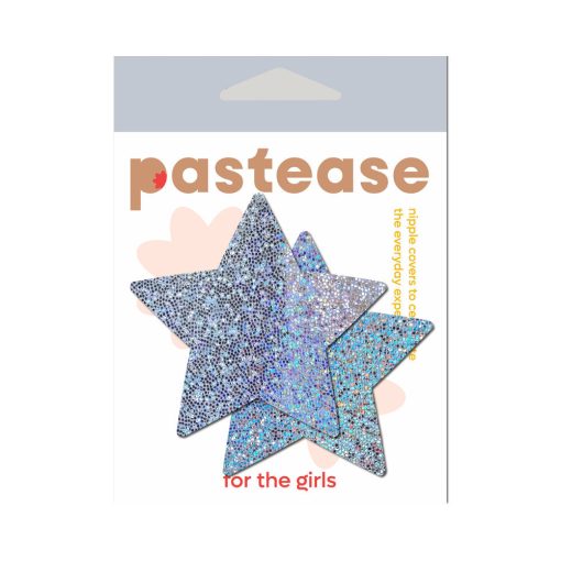 Pastease Glitter Star Pasties Silver - Image 4