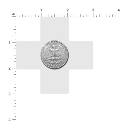 Pastease Crystal Sparkling Crosses Pasties Silver - Image 3