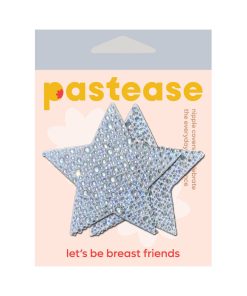Pastease Crystal Sparkling Star Pasties Silver