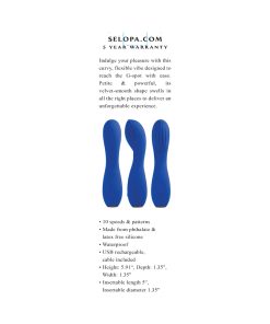 Selopa Sapphire G Rechargeable Vibe Silicone Blue