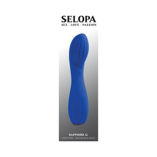 Selopa Sapphire G Rechargeable Vibe Silicone Blue - Image 9