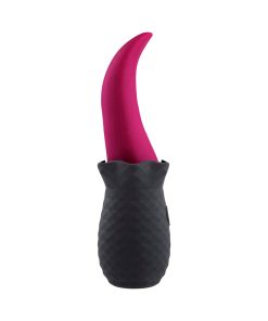 Selopa Tongue Teaser Vibe Rechargeable Silicone – Pink & Black