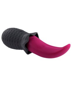 Selopa Tongue Teaser Vibe Rechargeable Silicone – Pink & Black