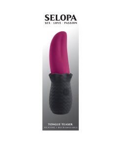 Selopa Tongue Teaser Vibe Rechargeable Silicone – Pink & Black