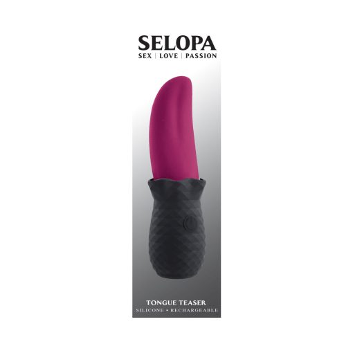Selopa Tongue Teaser Vibe Rechargeable Silicone – Pink & Black - Image 10