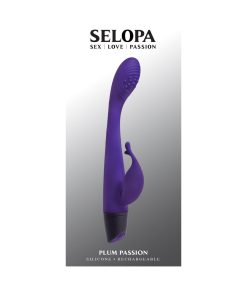 Selopa Plum Passion Rechargeable Dual Stim Silicone Purple