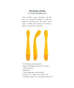 Selopa Lemon Squeeze Rechargeable Vibe Silicone Yellow
