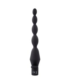 Selopa Vibrating Butt Beads Rechargeable Anal Silicone Black