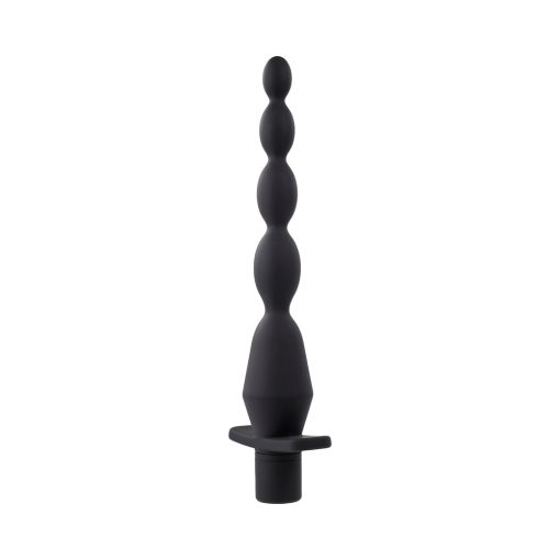 Selopa Vibrating Butt Beads Rechargeable Anal Silicone Black - Image 4