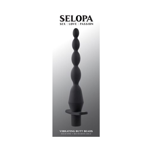 Selopa Vibrating Butt Beads Rechargeable Anal Silicone Black - Image 8