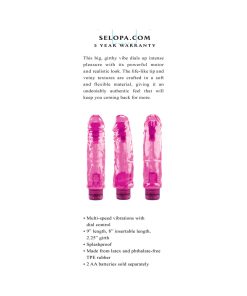 Selopa Thicc Boi Vibrating Vibe Rubber Pink