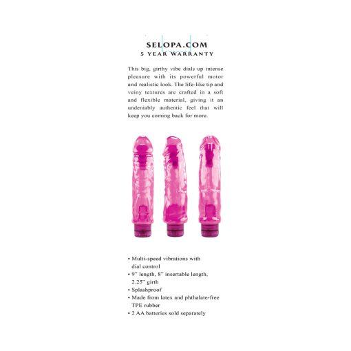 Selopa Thicc Boi Vibrating Vibe Rubber Pink - Image 7