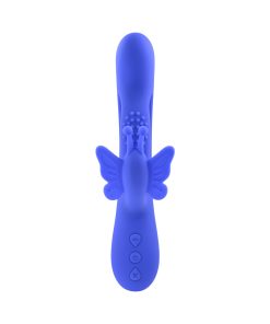Evolved Butterfly Dreams Rechargeable Dual Stim Vibe Silicone Blue