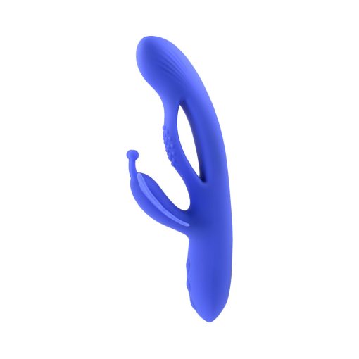 Evolved Butterfly Dreams Rechargeable Dual Stim Vibe Silicone Blue - Image 7