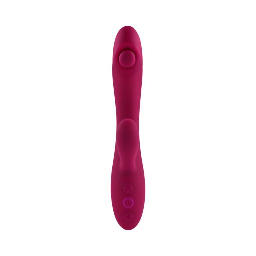 Evolved Jammin G Rechargeable Tapping Dual Stim Vibe Silicone Pink - Image 2