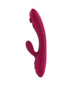 Evolved Jammin G Rechargeable Tapping Dual Stim Vibe Silicone Pink