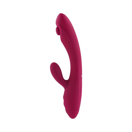 Evolved Jammin G Rechargeable Tapping Dual Stim Vibe Silicone Pink - Image 3