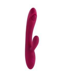 Evolved Jammin G Rechargeable Tapping Dual Stim Vibe Silicone Pink