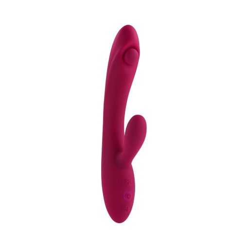 Evolved Jammin G Rechargeable Tapping Dual Stim Vibe Silicone Pink - Image 6