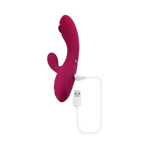 Evolved Jammin G Rechargeable Tapping Dual Stim Vibe Silicone Pink - Image 8